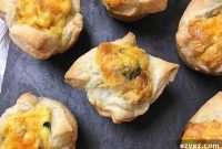 Mini Breakfast Quiches in Flaky Puff Pastry