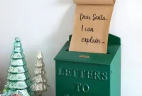 Hand-Lettered Dear Santa Scroll Artwork for Holiday Decor