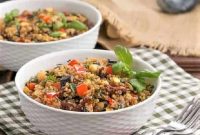 Roasted Vegetable Quinoa Salad with Lemon Herb Vinaigrette