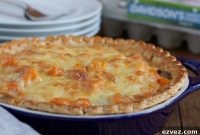 Butternut Squash and Kale Quiche Recipe for Fall Brunch
