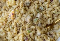 Creamy Chicken Macaroni Salad with Tangy Herb Dressing