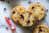 Salted Grapefruit Chocolate Chunk Shortbread Cookies