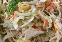 Crisp Crunchy Coleslaw Recipe with Tangy Dressing