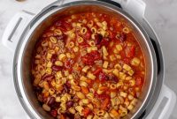 Instant Pot Pasta e Fagioli Soup Recipe