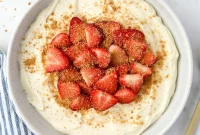 Strawberry Cheesecake Yogurt Bowl Recipe for Breakfast or Snack
