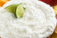 Coconut Lime Cream Cheese Dip for Fruit