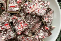 White & Dark Chocolate Peppermint Bark Recipe for Holidays