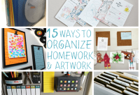 15 Creative Homework Organization and Art Display Ideas for Kids