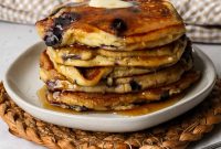 Gluten-Free Lemon Blueberry Protein Pancakes for Morning Fuel
