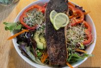 Crispy-Skinned Salmon Salad with Lemon-Dill Dressing