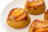 Mini Peach Upside-Down Cakes Recipe for Sweet Individual Desserts