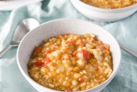 Hearty Lentil and Rice Soup Recipe with Warm Mediterranean Flavors