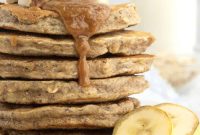 Whole Wheat Banana Walnut Oat Pancakes Recipe