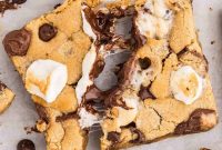 Fluffernutter Cookie Bars Recipe — Peanut Butter & Marshmallow Squares