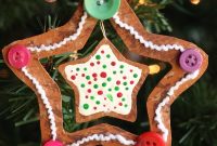 DIY Cardboard Gingerbread Star Ornament Tutorial