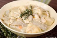 Comforting Slow Cooker Chicken with Fluffy Dumplings