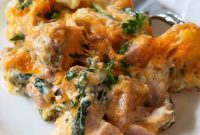 Creamy Ham and Rice Casserole Made with Leftover Ham