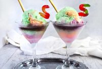 Hocus Pocus Potion Ice Cream Float for Halloween Fun