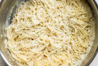 Creamy Parmesan Garlic Angel Hair Pasta Recipe