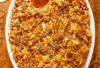 Sweet Potato Casserole with Crispy Potato Chip Topping