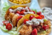 Crispy Air-Fried Shrimp Tacos with Tangy Slaw