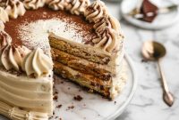 Authentic Tiramisu Cake with Luscious Mascarpone Frosting