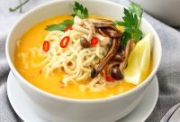 Spicy Thai Pumpkin Soup with Coconut Milk Recipe