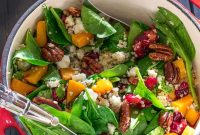 Autumn Roasted Butternut Squash and Cranberry Salad
