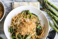 Lemony Shaved Asparagus Linguine with Higher-Protein Pasta Tips