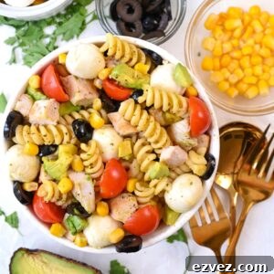 easy pasta salad with chicken