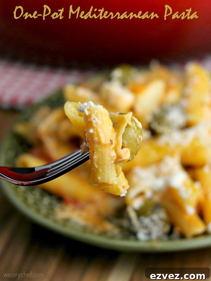 One-Pan Garlic Chicken and Pasta Dinner Recipe 6 One-Pot Mediterranean Pasta - Use a few pantry staples to get this weeknight dinner on the table with no fuss!