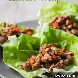 Healthy Turkey Lettuce Wraps | @EatBetterRecipes