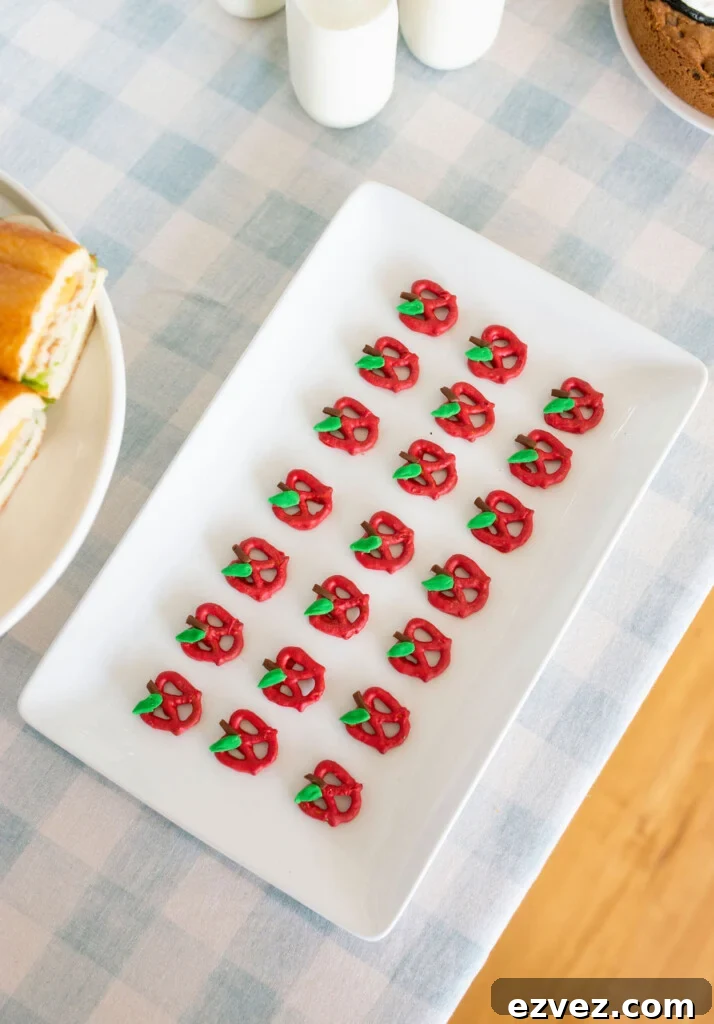pretzels made into apples