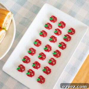 pretzels made into apples