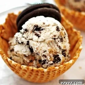 No-churn cookie monster ice cream