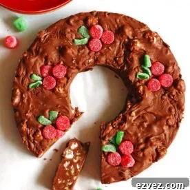 Christmas fudge wreath