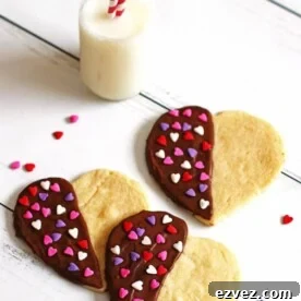 Chocolate dipped sugar cookies