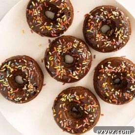Chocolate baked donuts