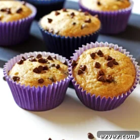 Banana chocolate chip muffins