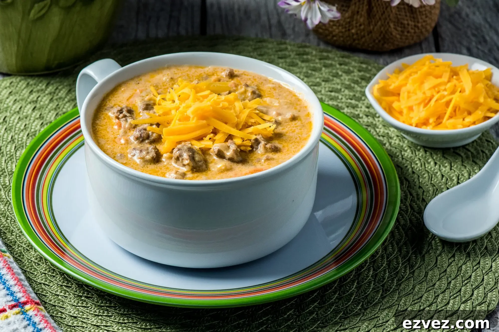 Cheeseburger Soup Recipe: Comforting, Creamy Dinner in 30 Minutes 3 Bowl of cheeseburger soup