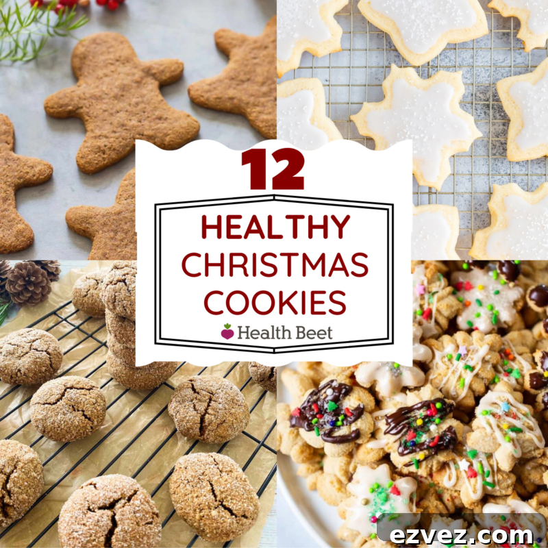 12 Healthy Christmas cookies squ
