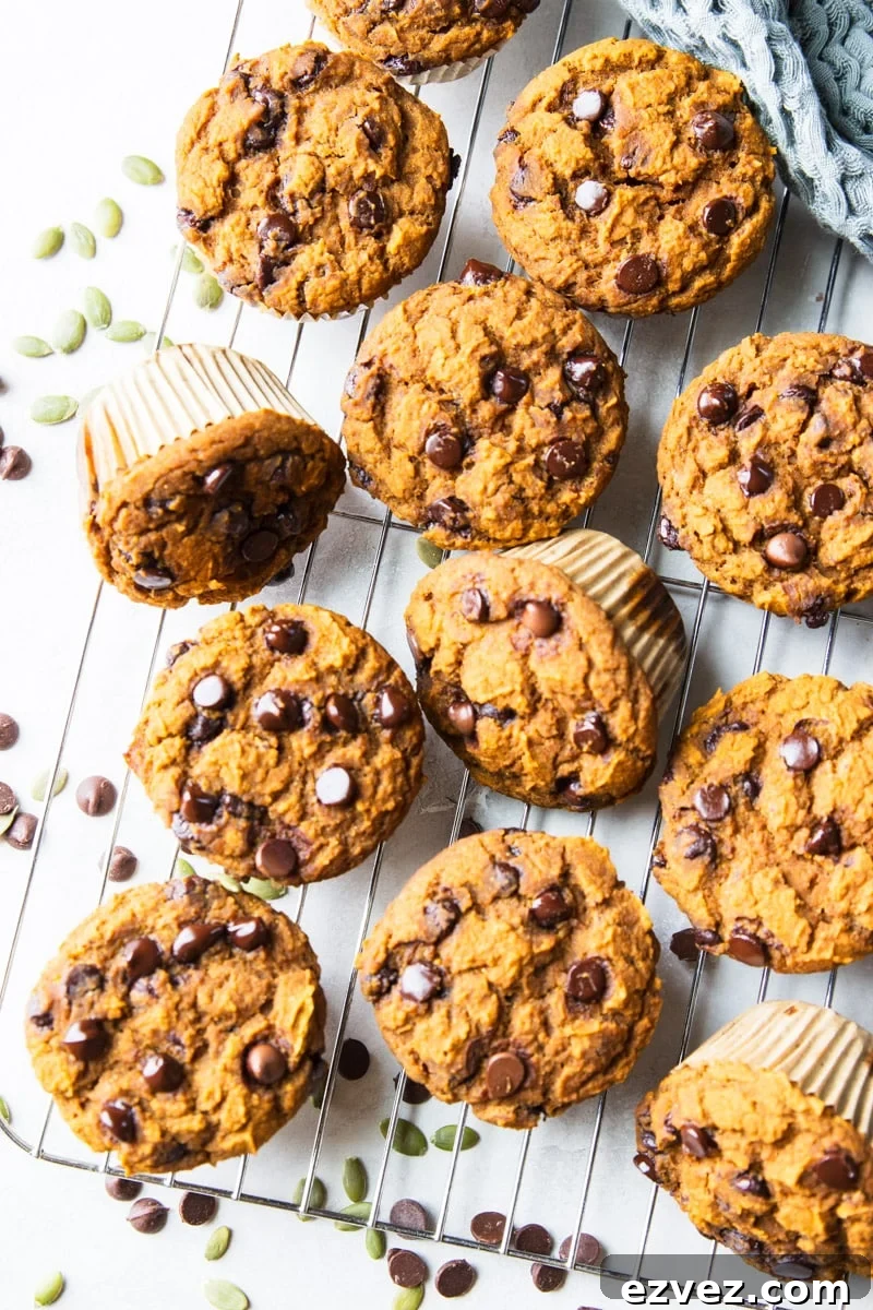 Pumpkin muffins stack