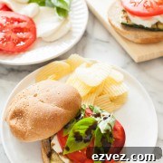 Grilled Zucchini Caprese Sandwich from thelittlekitchen.net