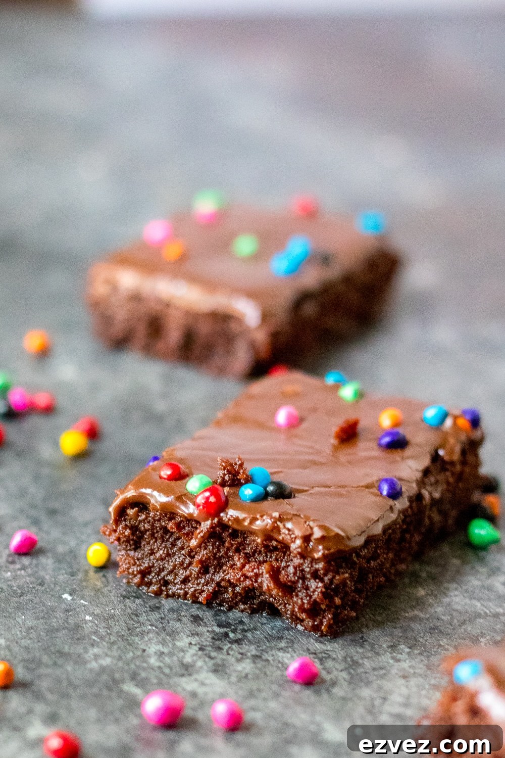 Cosmic Brownies Recipe — Fudgy, No-Bake Chocolate Squares 8 fudge cosmic brownie recipe cut into squares