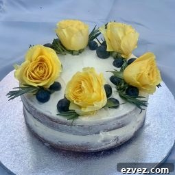 Easy Naked Birthday Cake