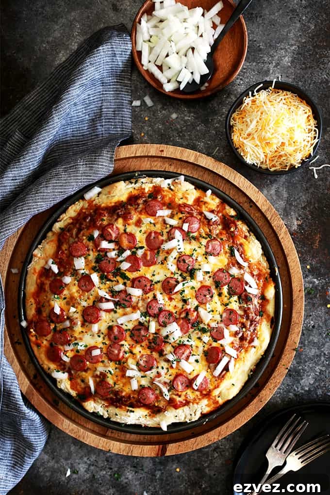 Chili Cheese Dog Pizza | Melanie Makes