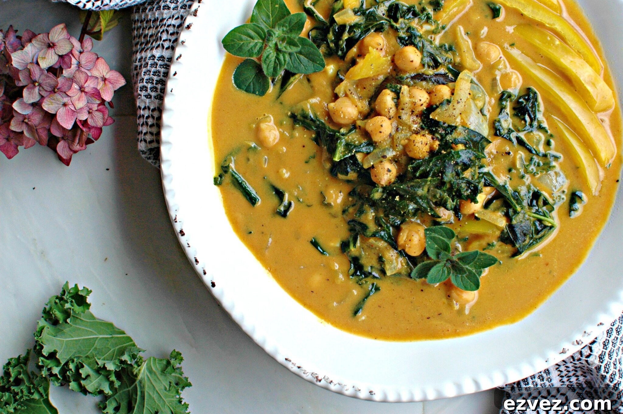 Pumpkin, Kale, and Chickpea Curry