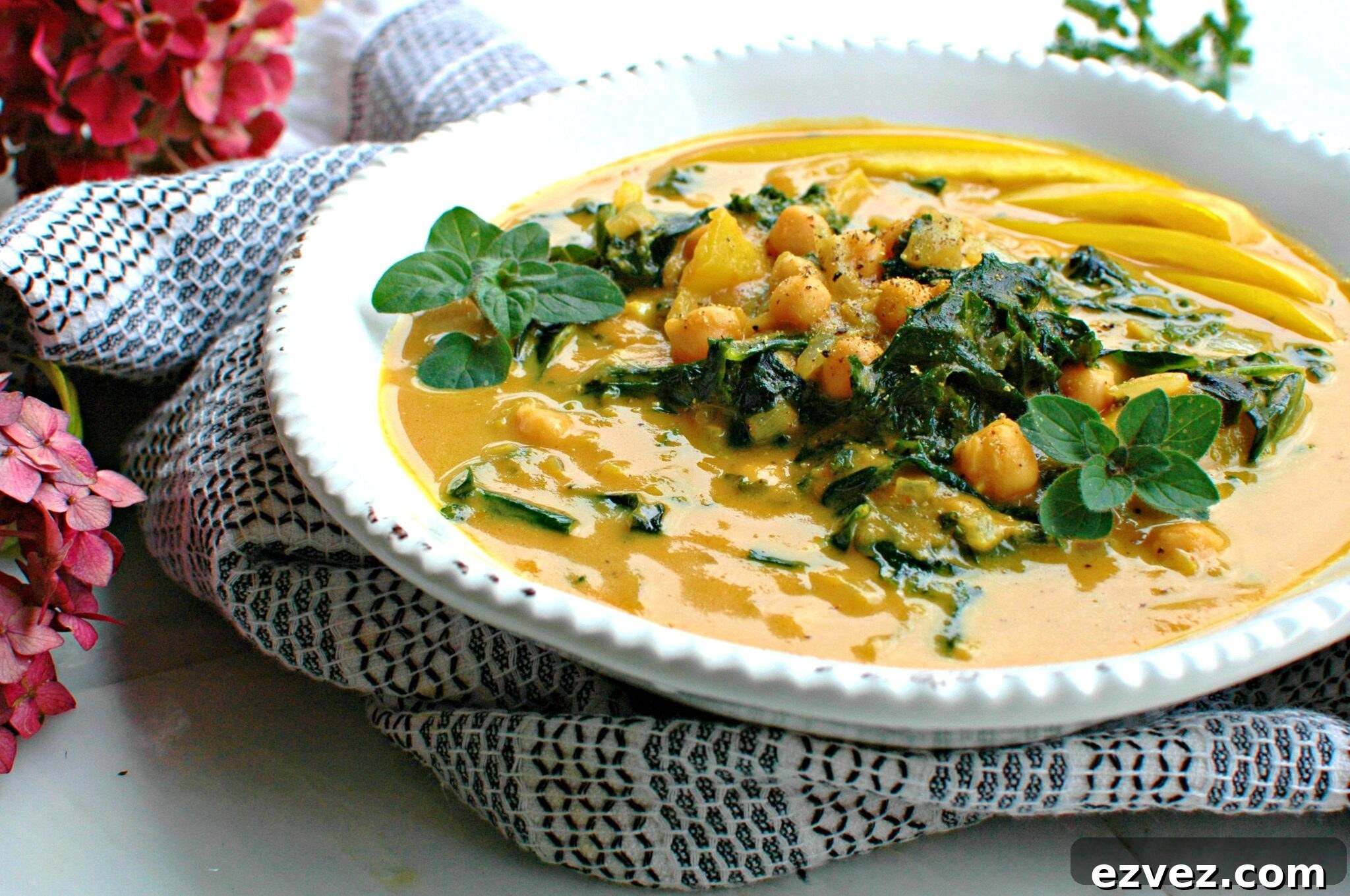 Pumpkin, Kale, and Chickpea Curry