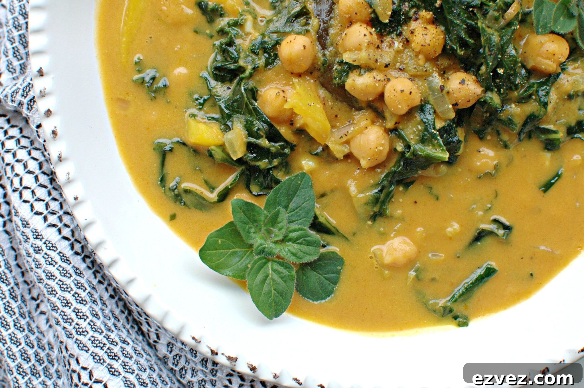 Pumpkin, Kale, and Chickpea Curry
