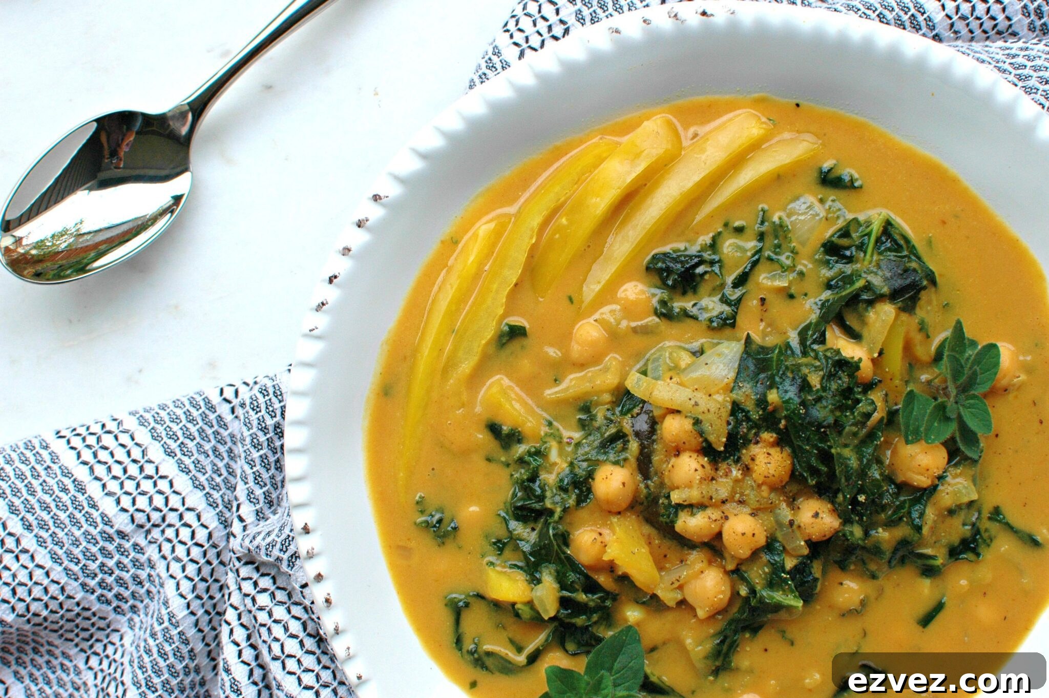 Pumpkin, Kale, and Chickpea Curry